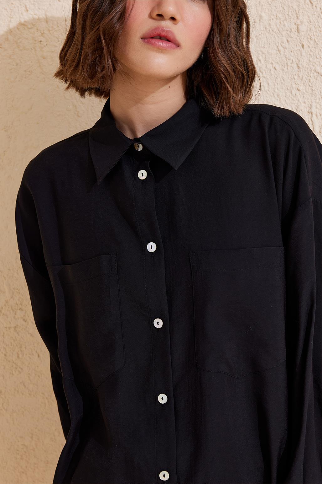 Modal Basic Gömlek Siyah